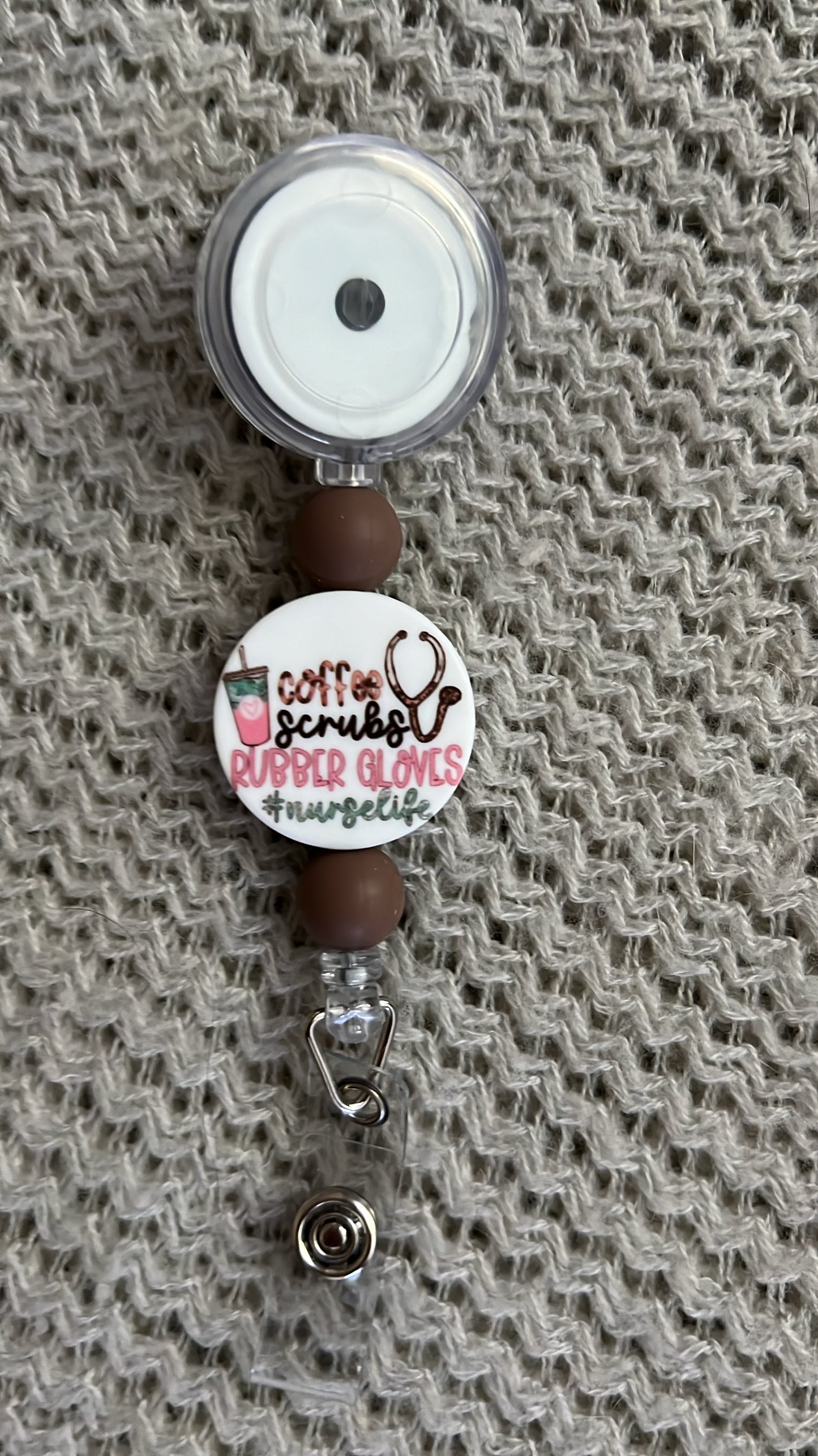 Coffee scrubs badge reel (8007559938186)
