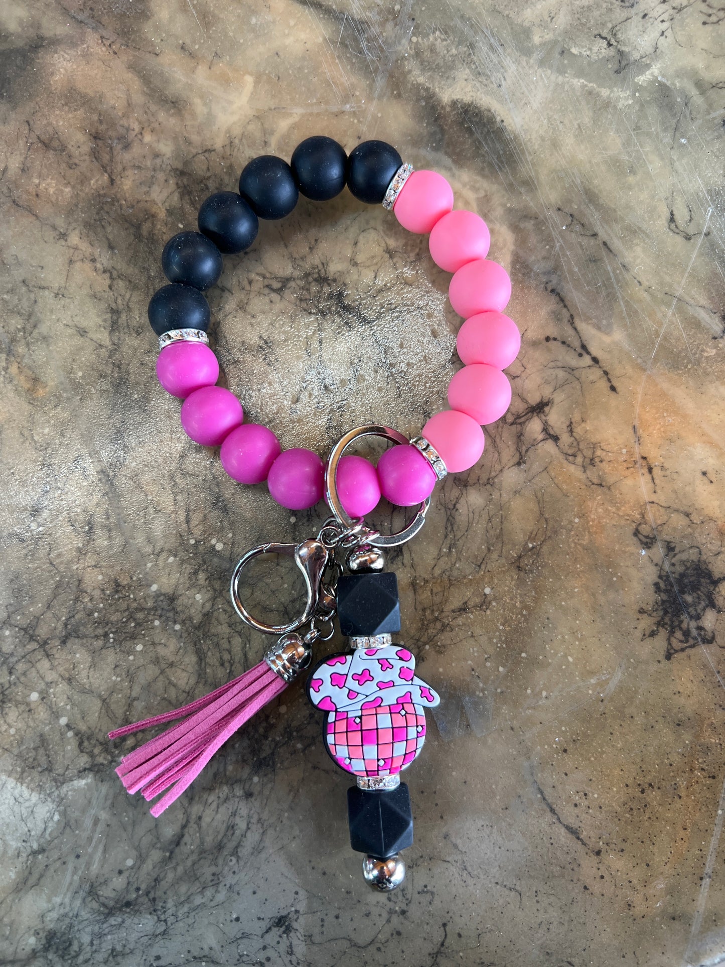 Disco cowboy bangle key chain (8431717843082)
