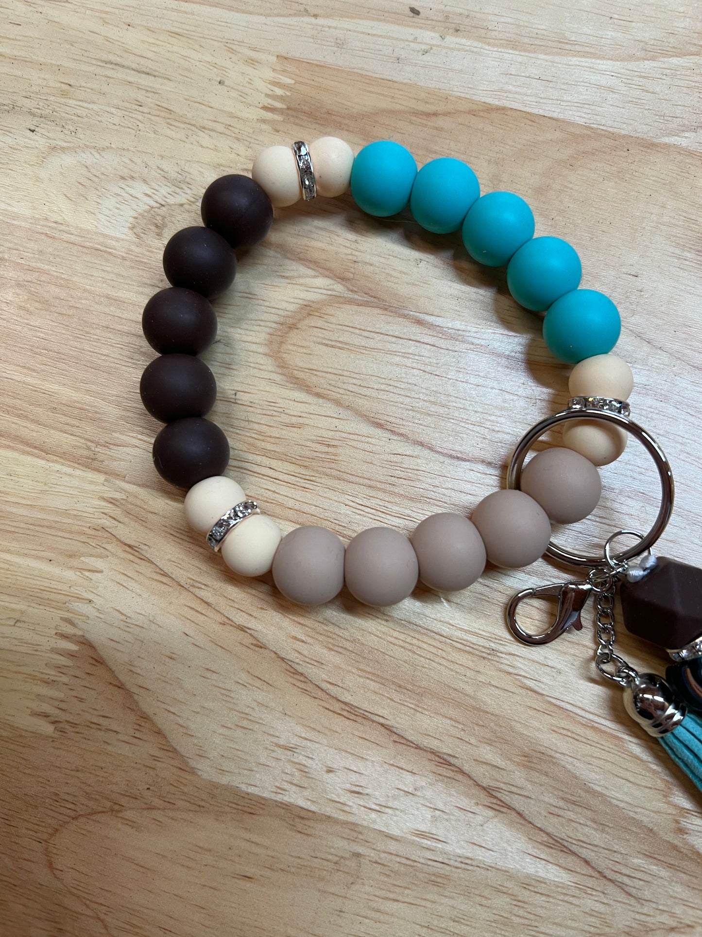 Skully and Turquoise Bangle Keychain (8278076686474)