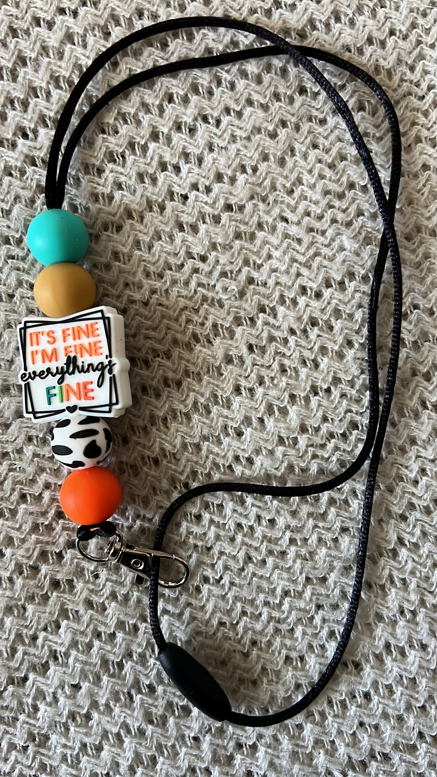 Everything Fine lanyard (8007526088842)