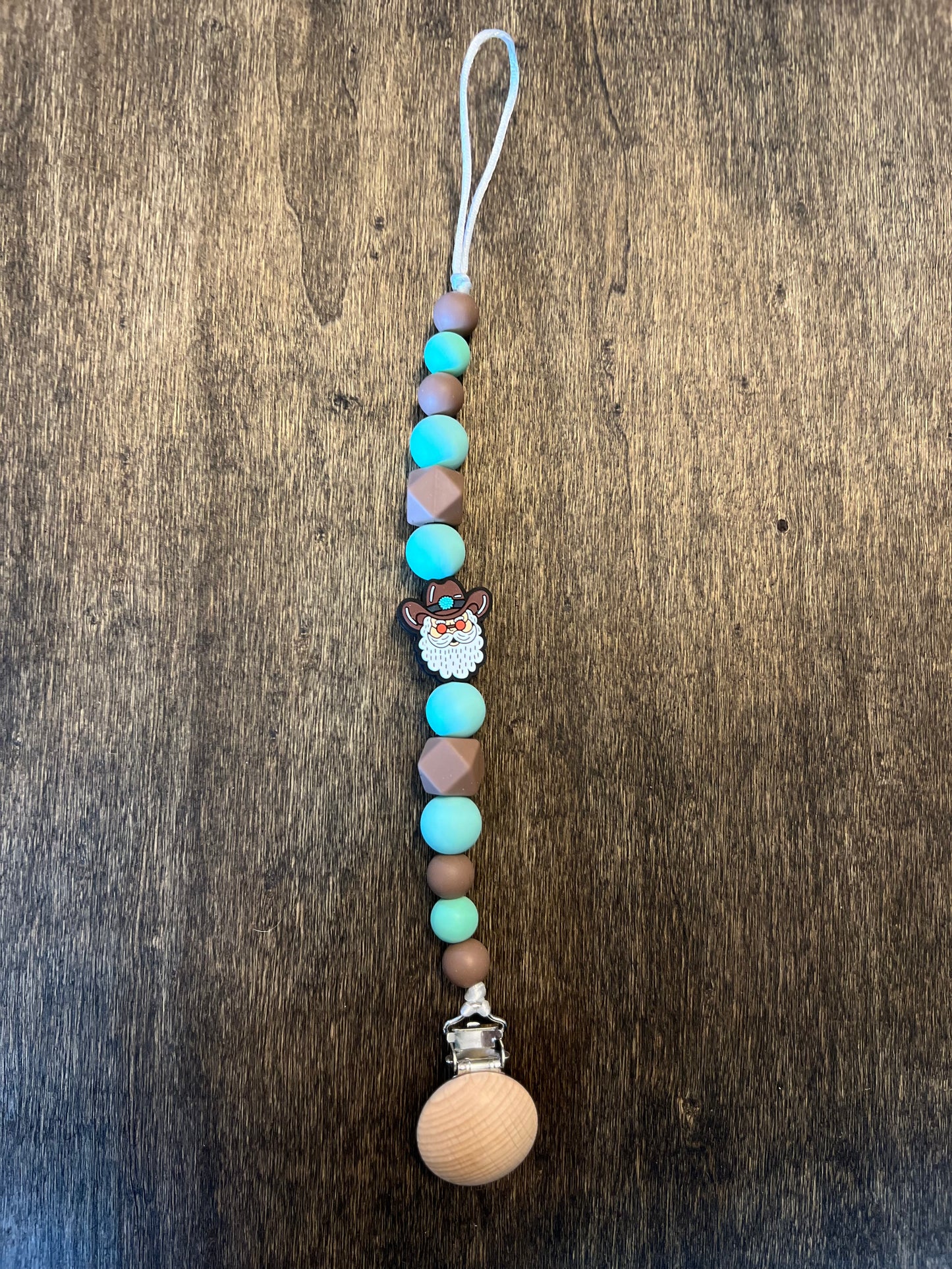 Cowboy Santa Pacifier Holder (8273570398346)