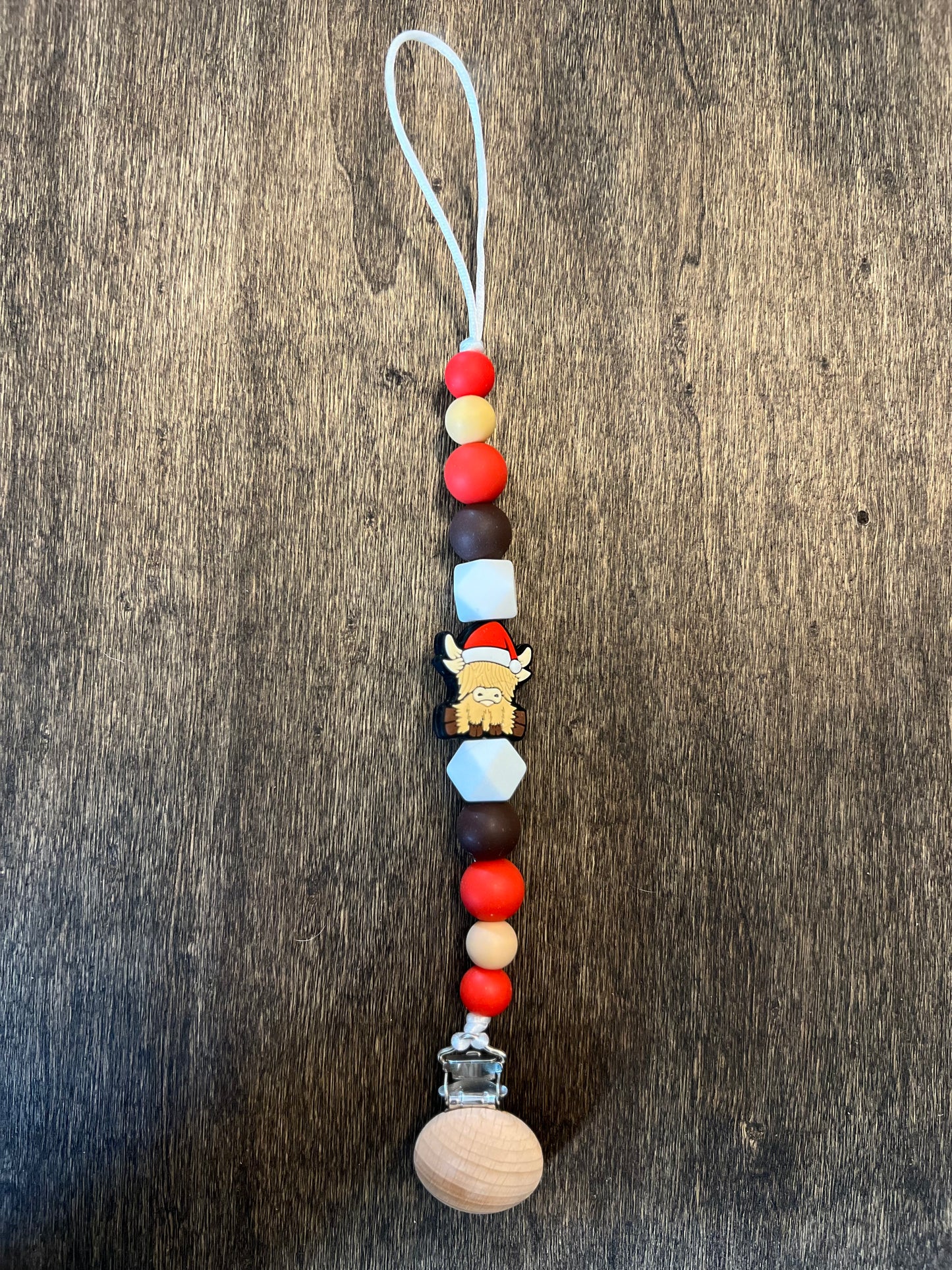 Santa Cow Pacifier Holder (8275624788106)