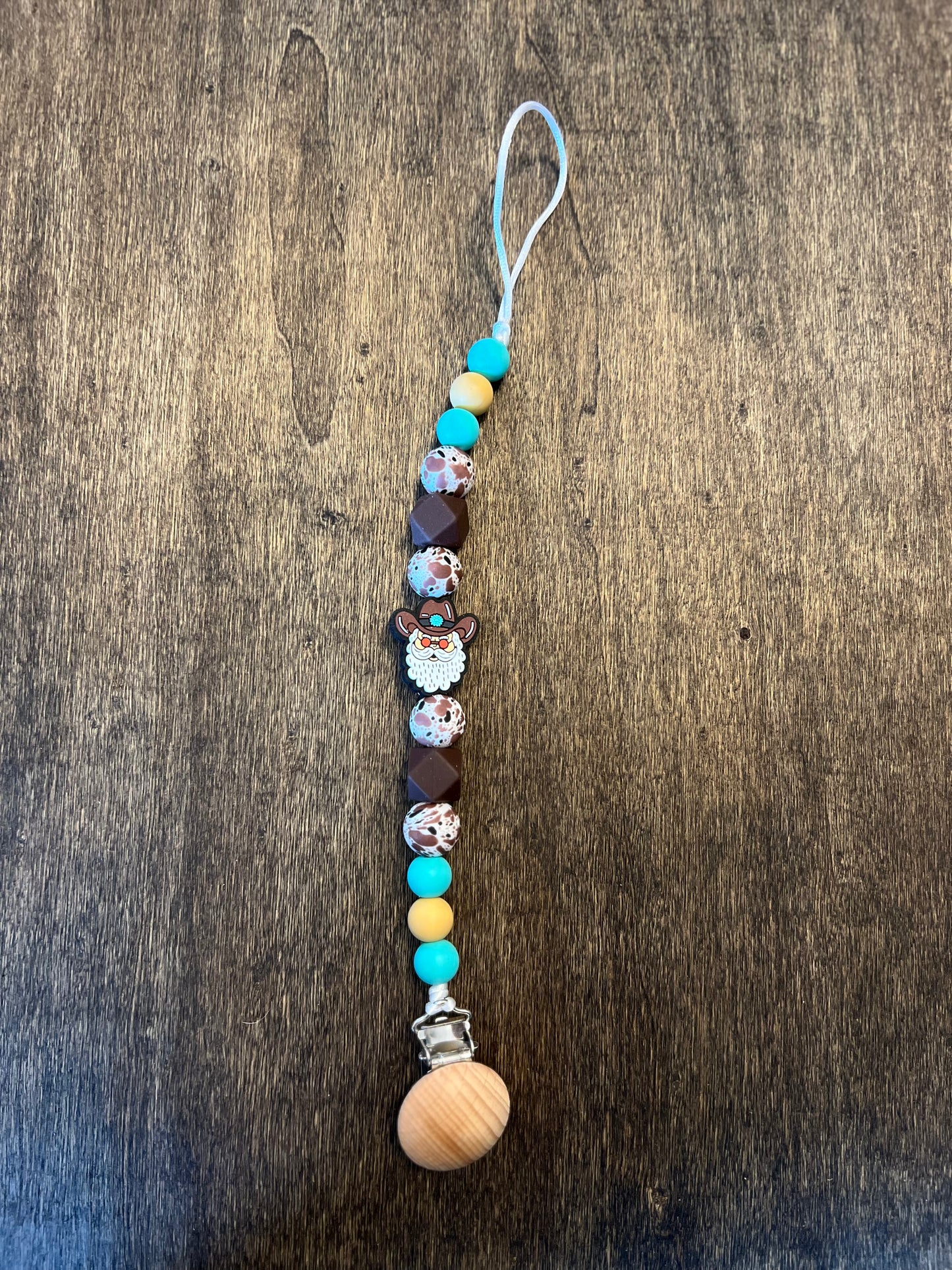 Cowboy Santa Pacifier Holder (8273570398346)