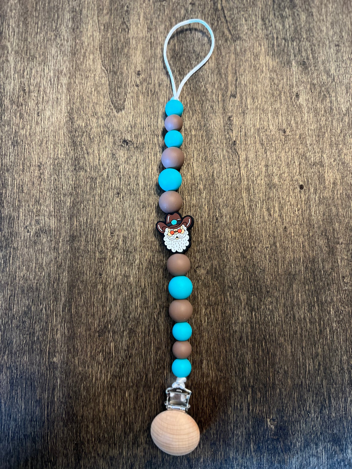 Cowboy Santa Pacifier Holder (8273570398346)
