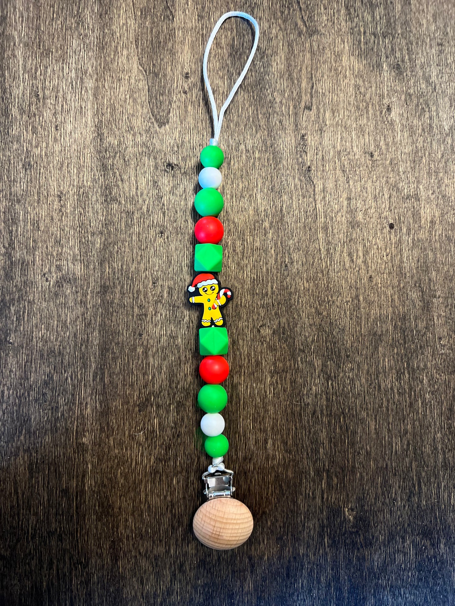 Festival Gingerbread Man Pacifier Holder (8278724149386)