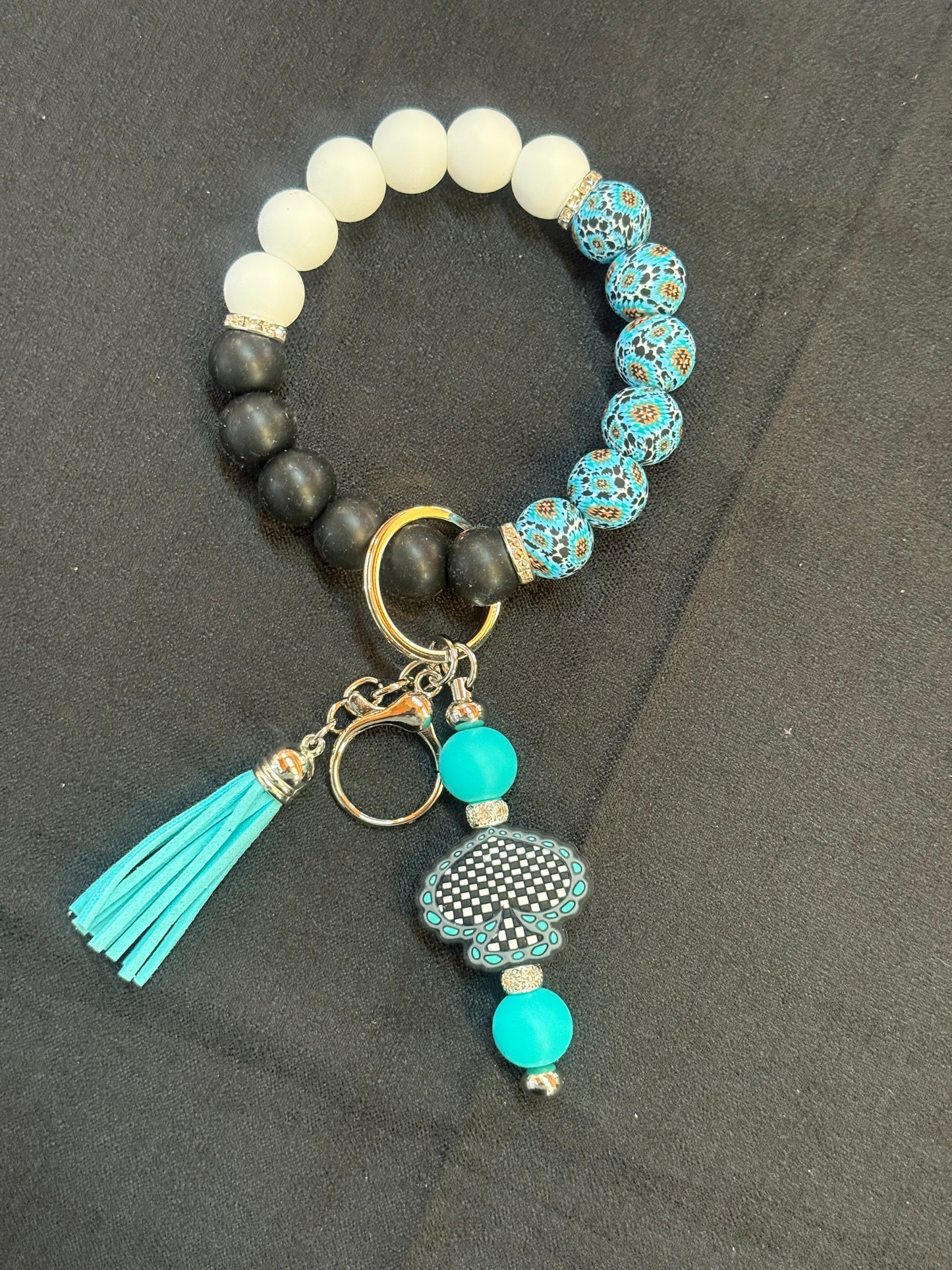 Checker Spade Bangle Keychain