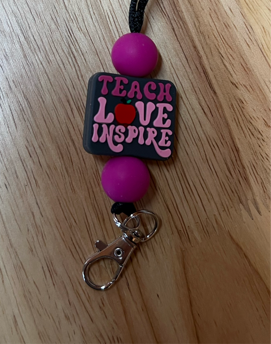 Teach, Love, Inspire Lanyard (8339336528010)