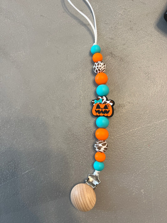 Western Pumpkin Pacifier Holder (8308337311882)