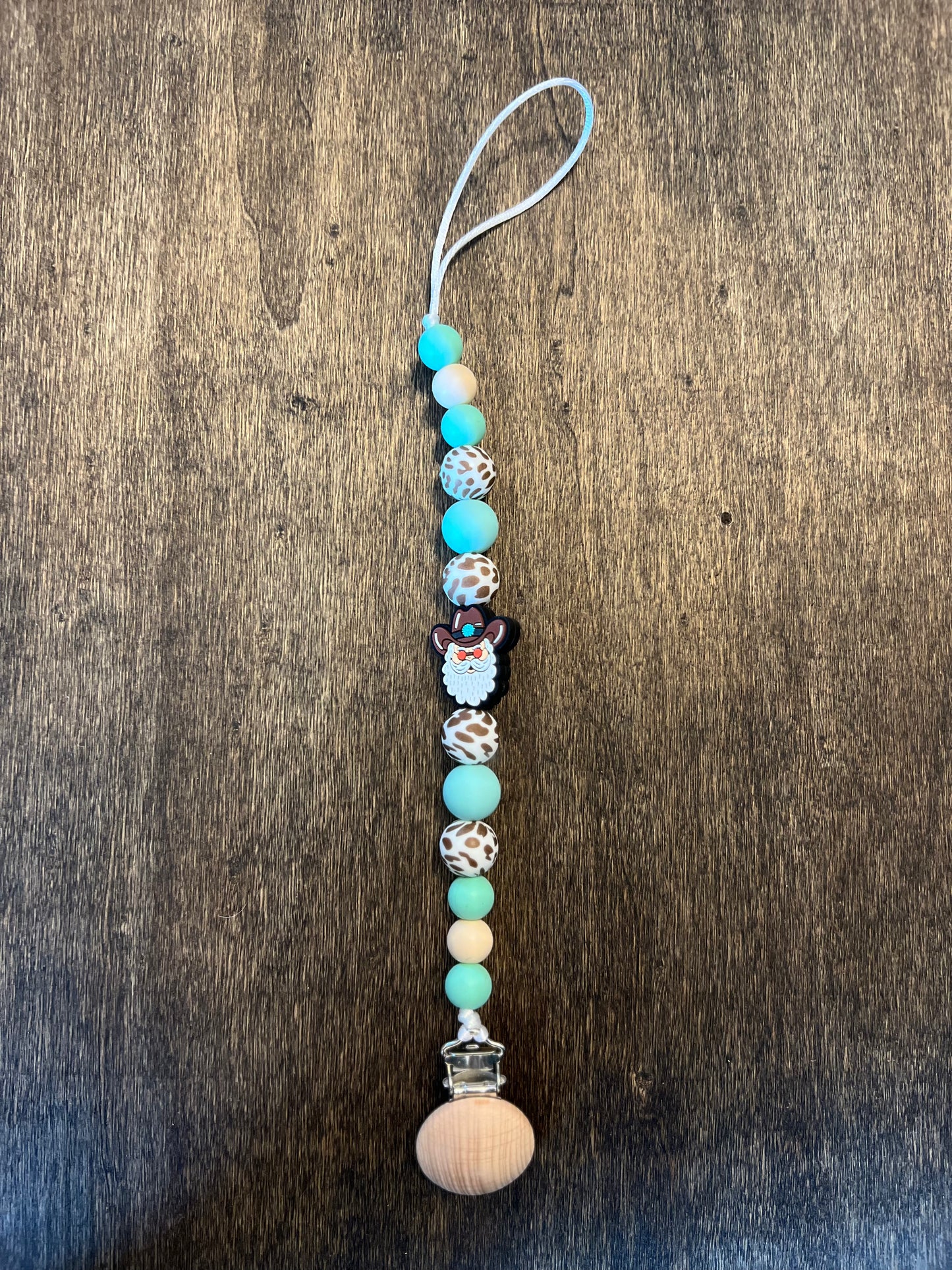 Cowboy Santa Pacifier Holder (8273570398346)