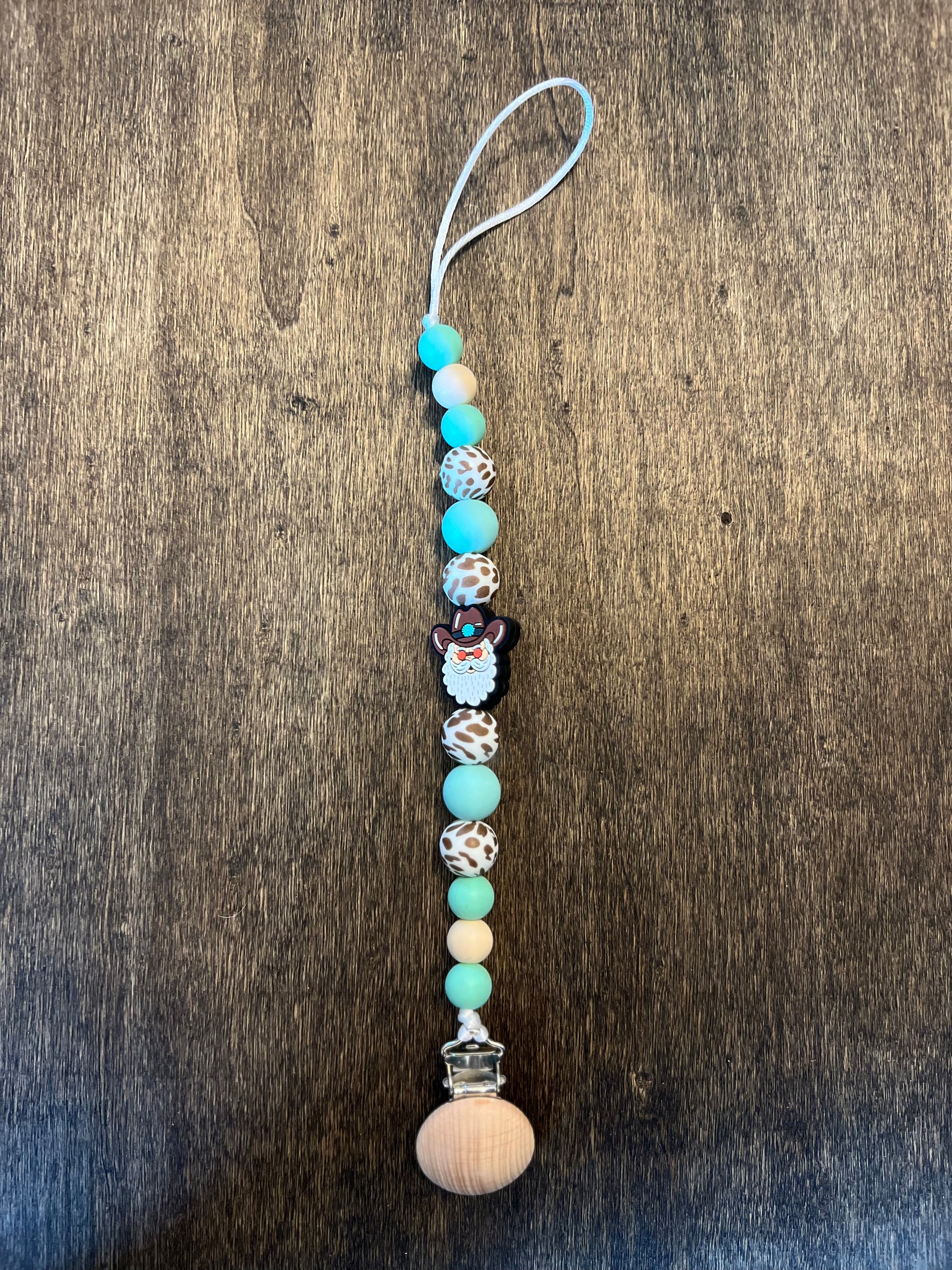 Cowboy Santa Pacifier Holder (8273570398346)