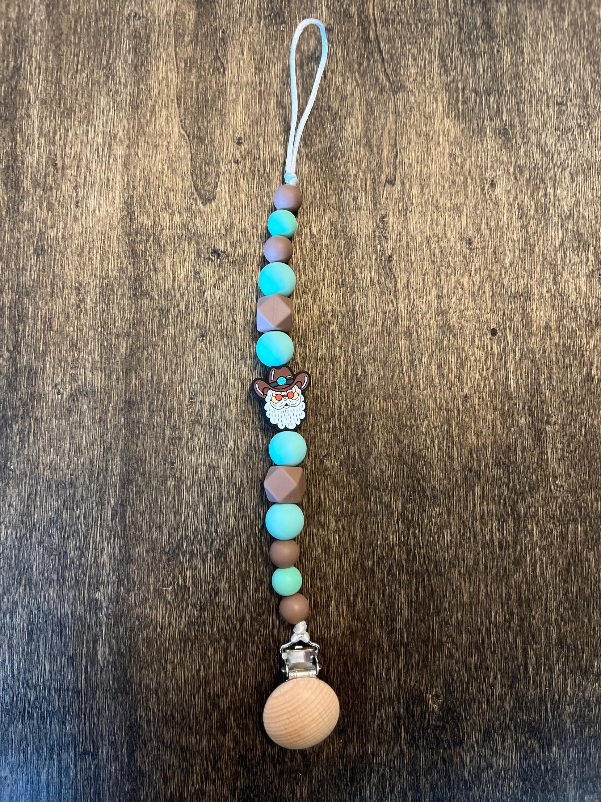 Cowboy Santa Pacifier Holder (8273570398346)