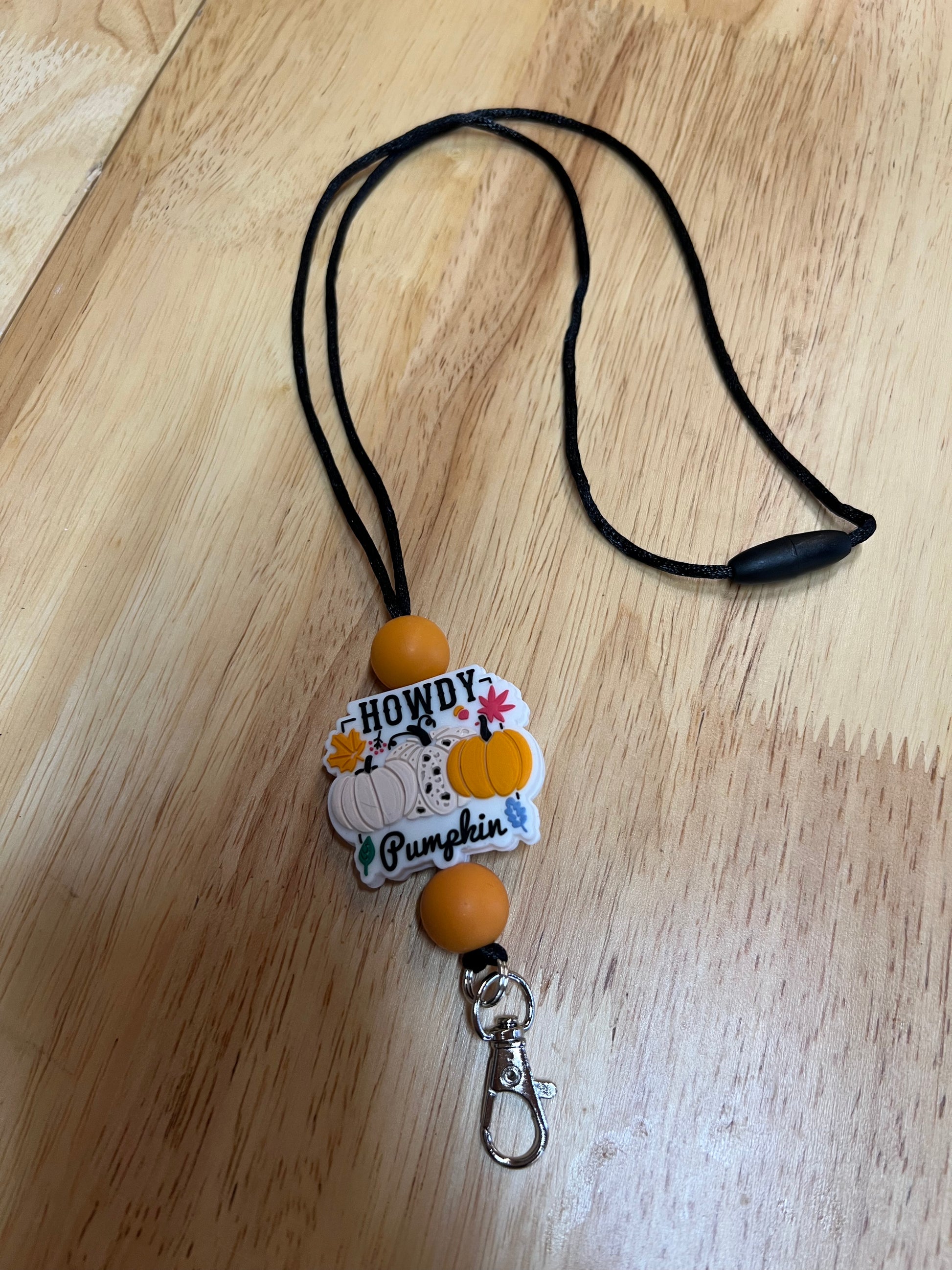Howdy pumpkin Lanyard (8339301204106)
