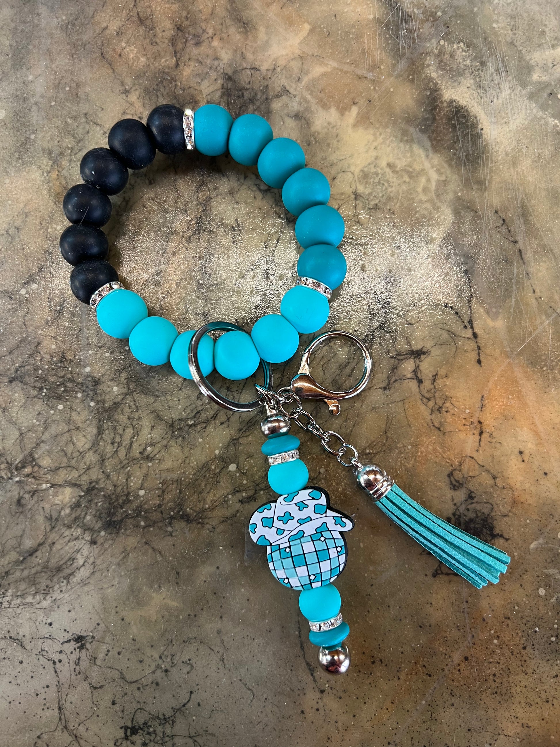 Disco cowboy bangle key chain (8431717843082)